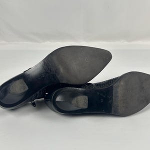 Vintage Woven Black Leather Huarache Loafers - Stephane Kelian Paris - Size 6.5 UK image 9