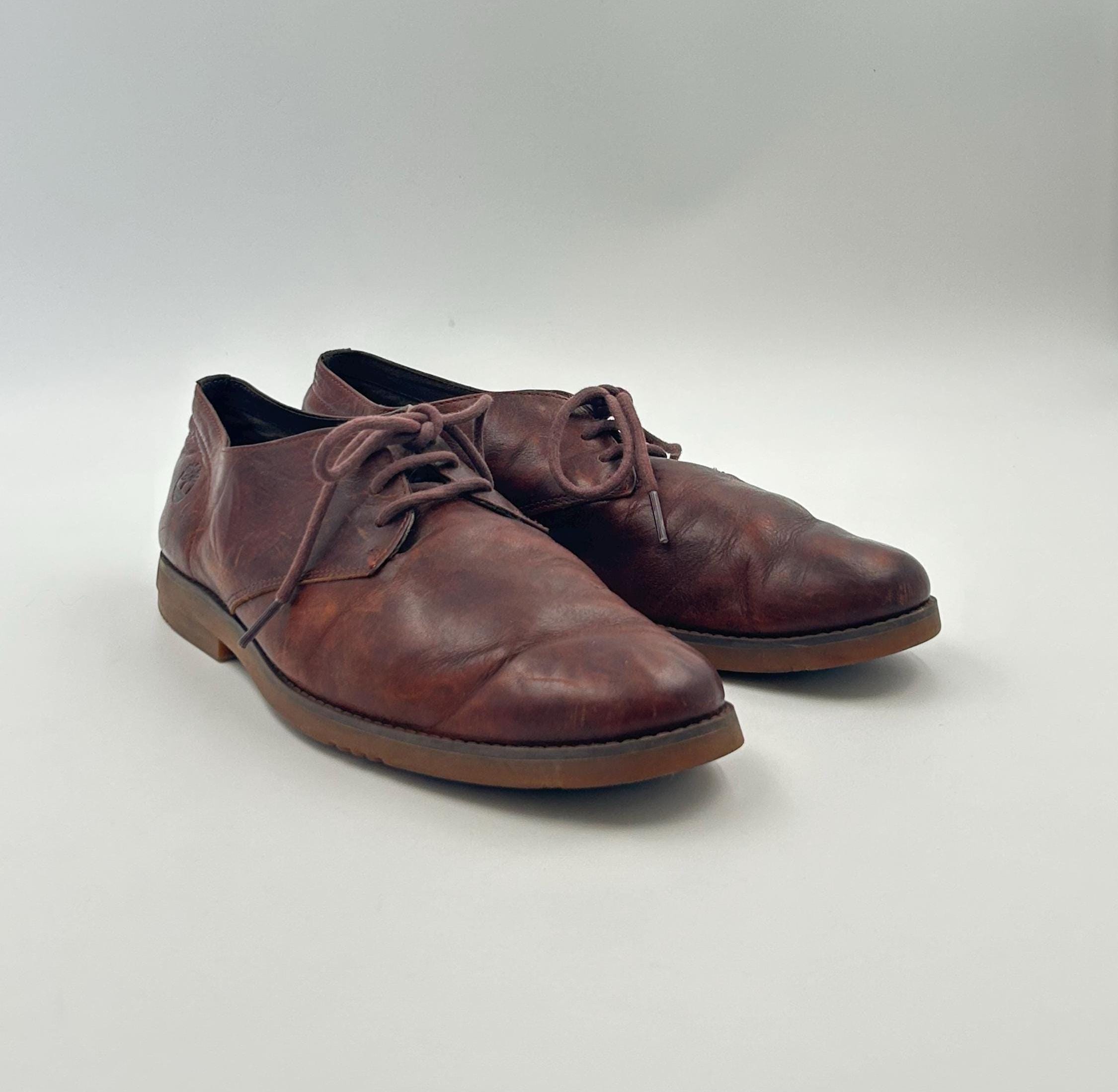 Vintage Timberland Leather Men Oxford Shoes - Chestnut Brown  display picture 3