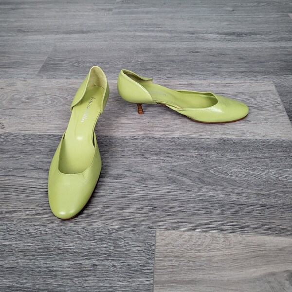 cardi b lime green shoes