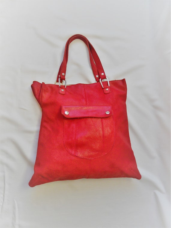red handbag