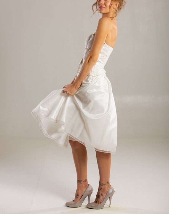 women beaded wedding short dress with bolero / Si… - image 5