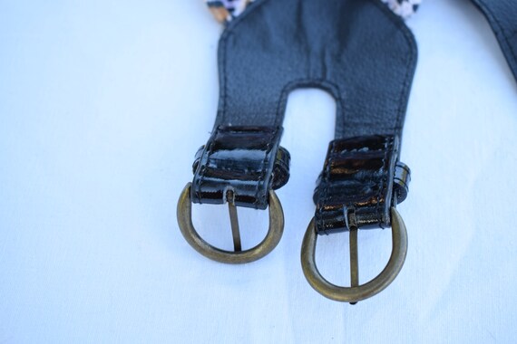 Vintage 80s Leopard Print Belt: Safari Style Doub… - image 6
