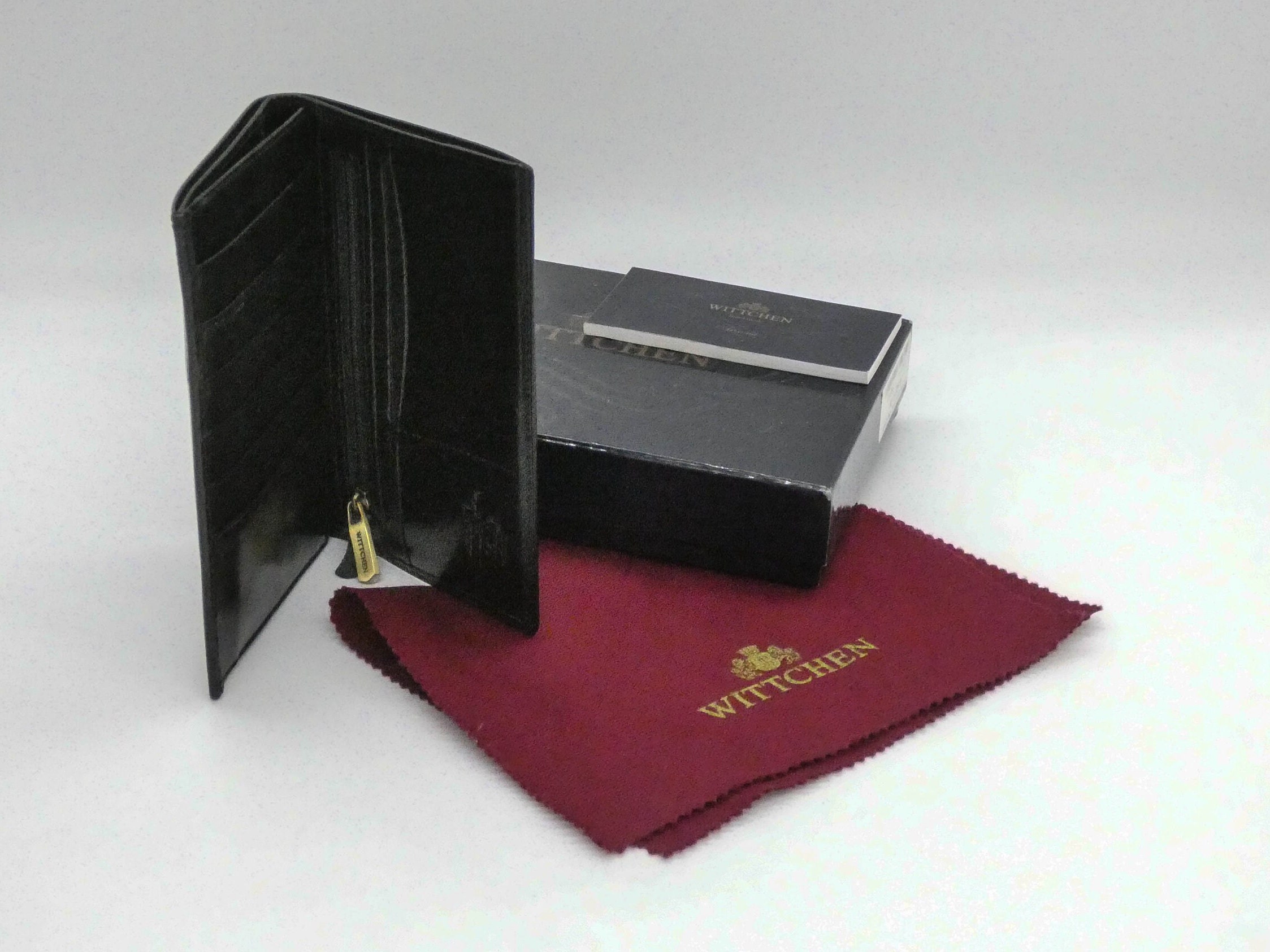 Portafoglio Donna Wittchen In Pelle Arizona - Chiusura A Bottone, Design Elegante E Classico, Misura 18,5 X 9,5 Cm, Colore Rosso