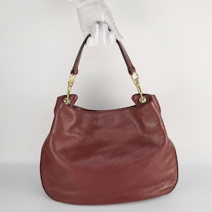 Lederhandtasche in Burgunderrot | Mittelgroße Henkeltasche für Damen von Gianni Chiarini | Hergestellt in Italien