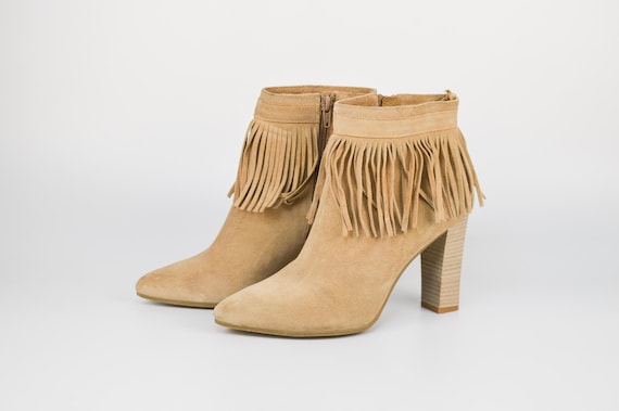 Tassel ankle boots deals
