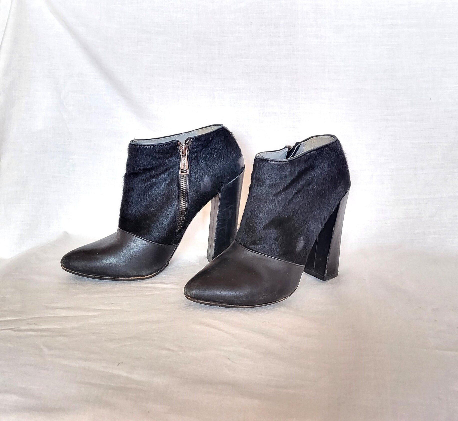 Just Cavalli Black Leather Ankle Boots Shoes Just Cavalli Black Leather Snake Buckle Ankle Boots Size 39 EU main image 2