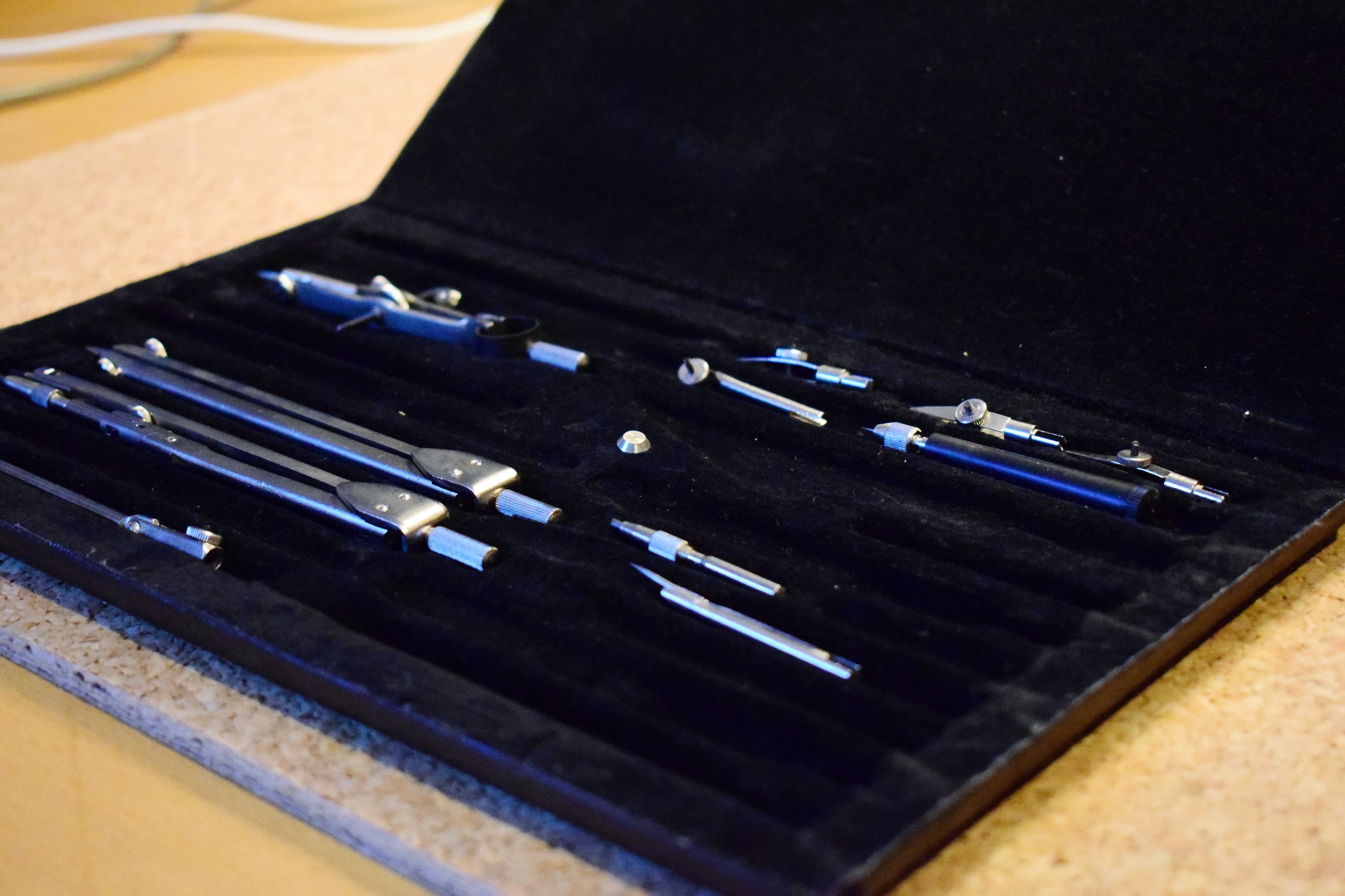 Soviet Compasses Dividers Half Set Original Black Case Etsy