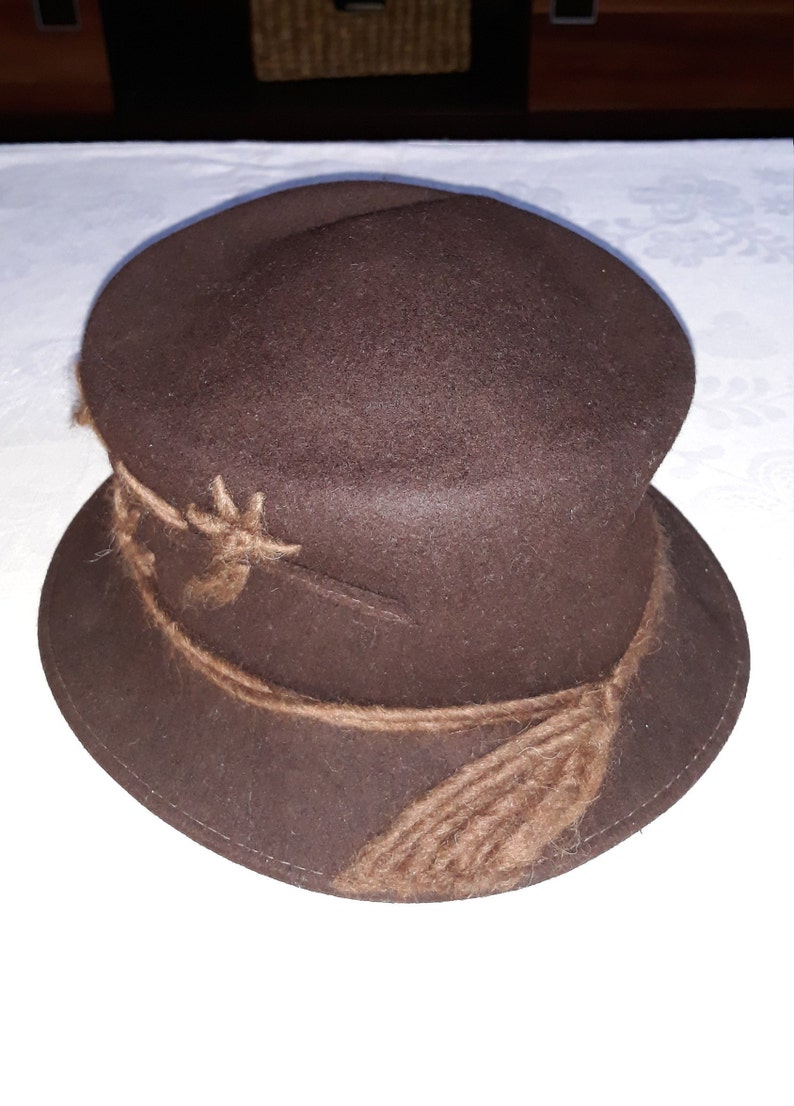 Chapeau Cowboy Vintage Express Riders En Feutre De Laine - Marron, Taille S (6 5/8), Homme