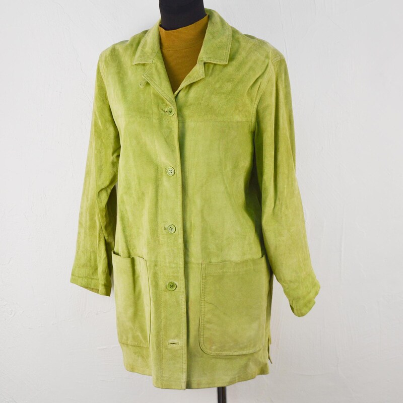 Giacca Lunga In Finta Pelle Scamosciata Per Donna – Modello Oversize Con Zip, Tasche E Cuciture Raffinate – Perfetta Per Autunno E Primavera
