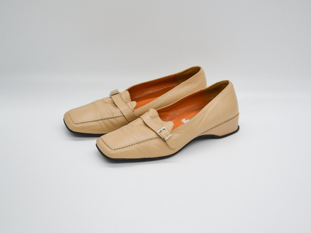 靴 Her lip to Medallion Heel Loafer 38 新色】Trois Logo Loafers