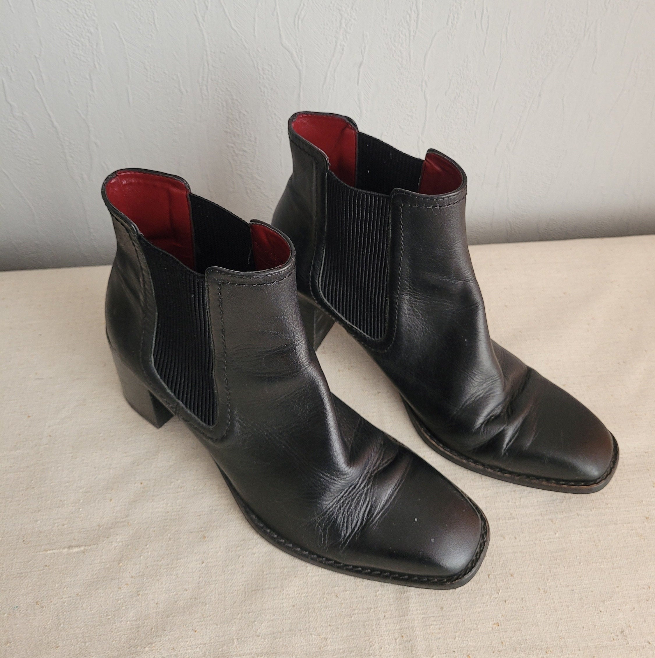 Zara Black Leather Chelsea Boots Size 38 DRESS CHELSEA BOOTS - Black | ZARA United States main image 4