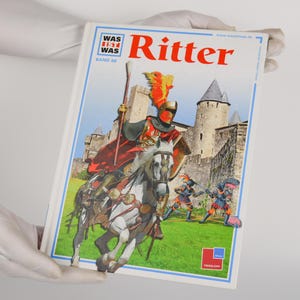 Libro antiguo alemán Ritter de Wolfgang Tarnowski / Literatura ilustrada para niños sobre caballeros / Tessloff