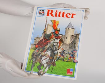 Libro antiguo alemán Ritter de Wolfgang Tarnowski / Literatura ilustrada para niños sobre caballeros / Tessloff