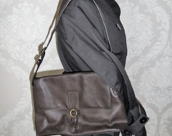 sac à bandoulière vintage Esprit femme / sac à main carré allemand marron en faux cuir