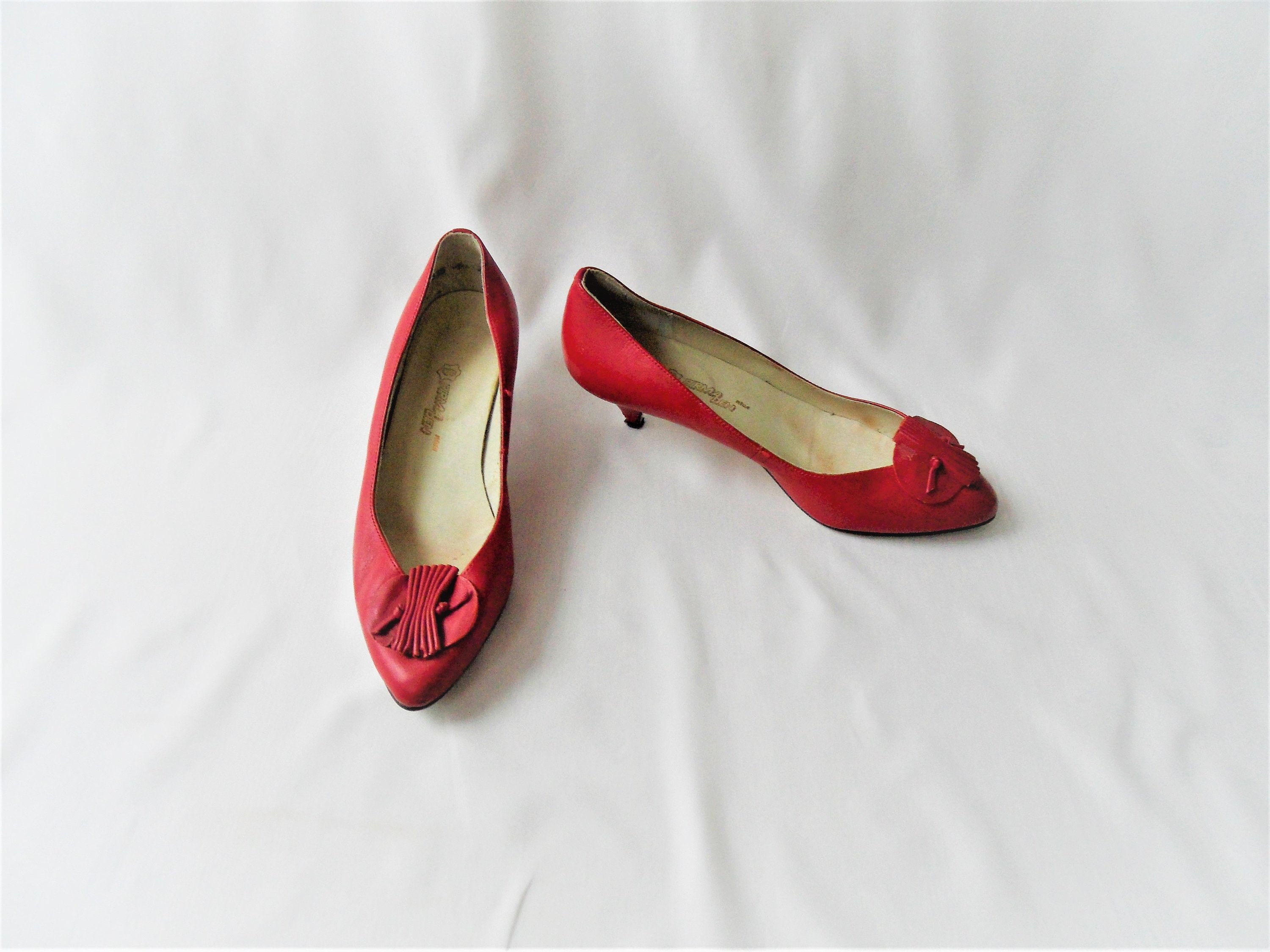 Red Kitten Heels Etsy Singapore