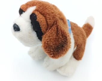 Leosco Germany 子犬用ぬいぐるみ：茶色と白の犬用ぬいぐるみ - Etsy 日本
