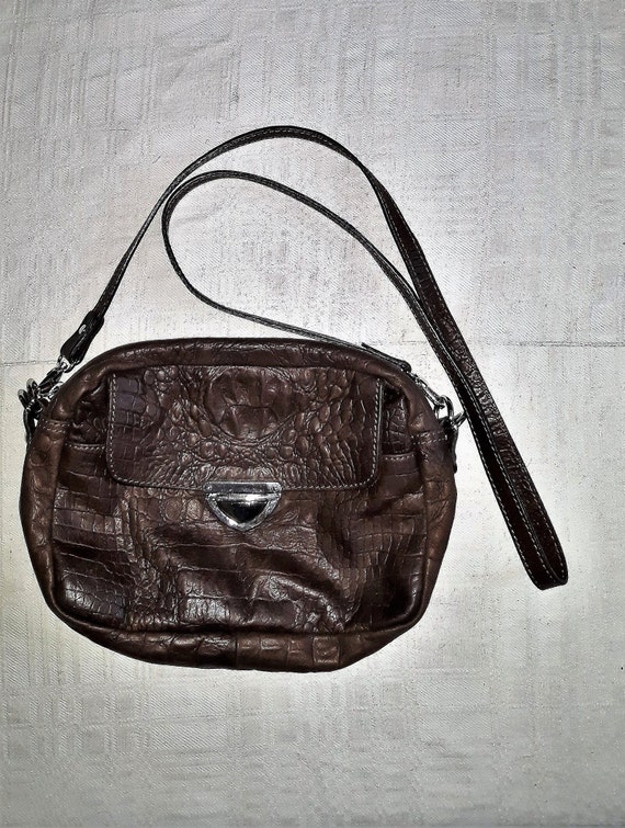 Vintage Brown Leather Bag Gianni Chiarini Crossbody Shoulder