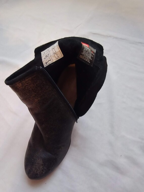 Distressed leather ankle boots deals womens