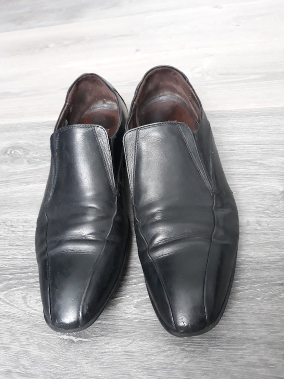 Mens black loafers size 9 discount