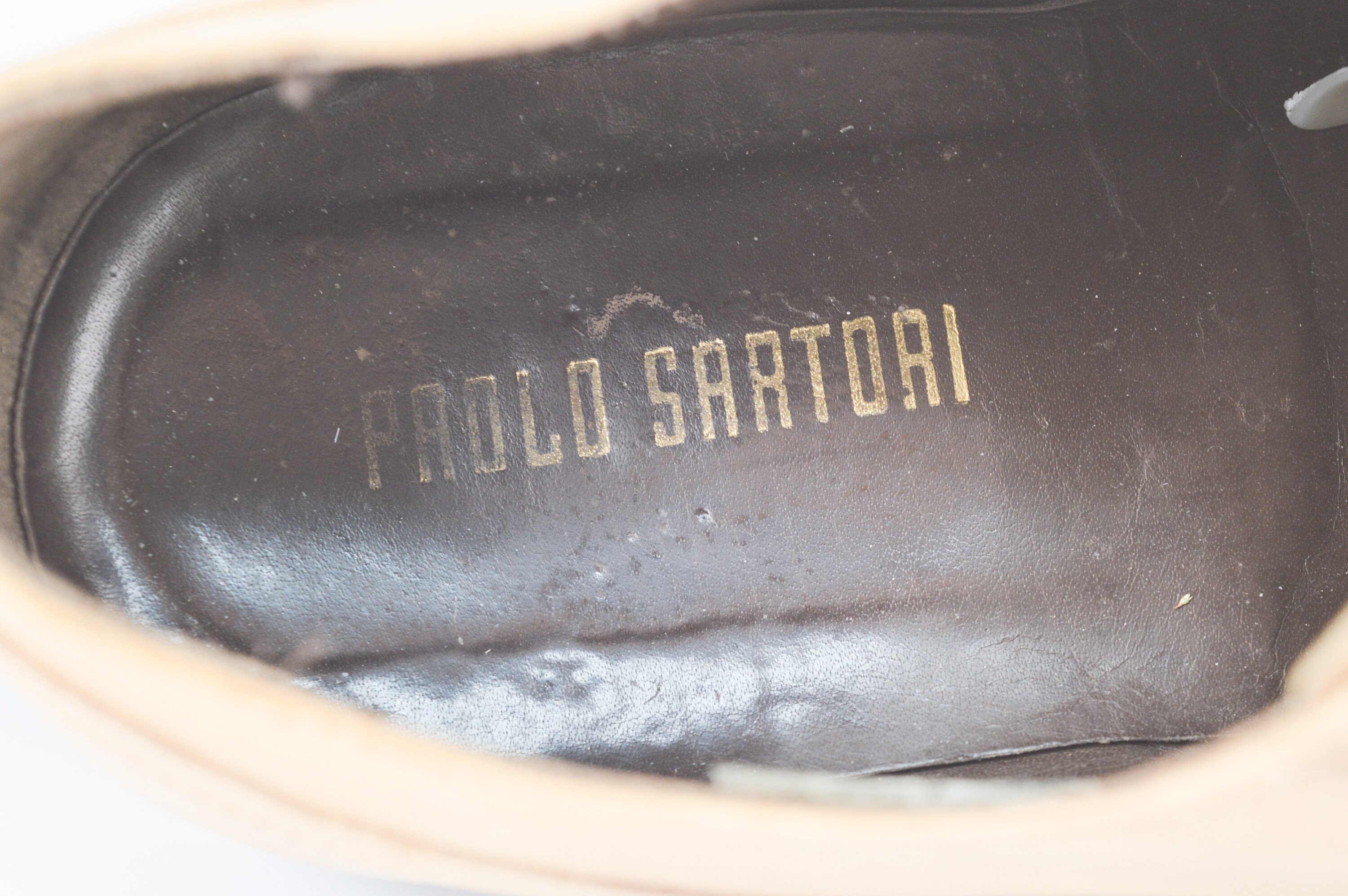 Paolo Sartori Italy Classic Gray Leather Men\'s Brogues 43 Paolo Sartori Men main image 2