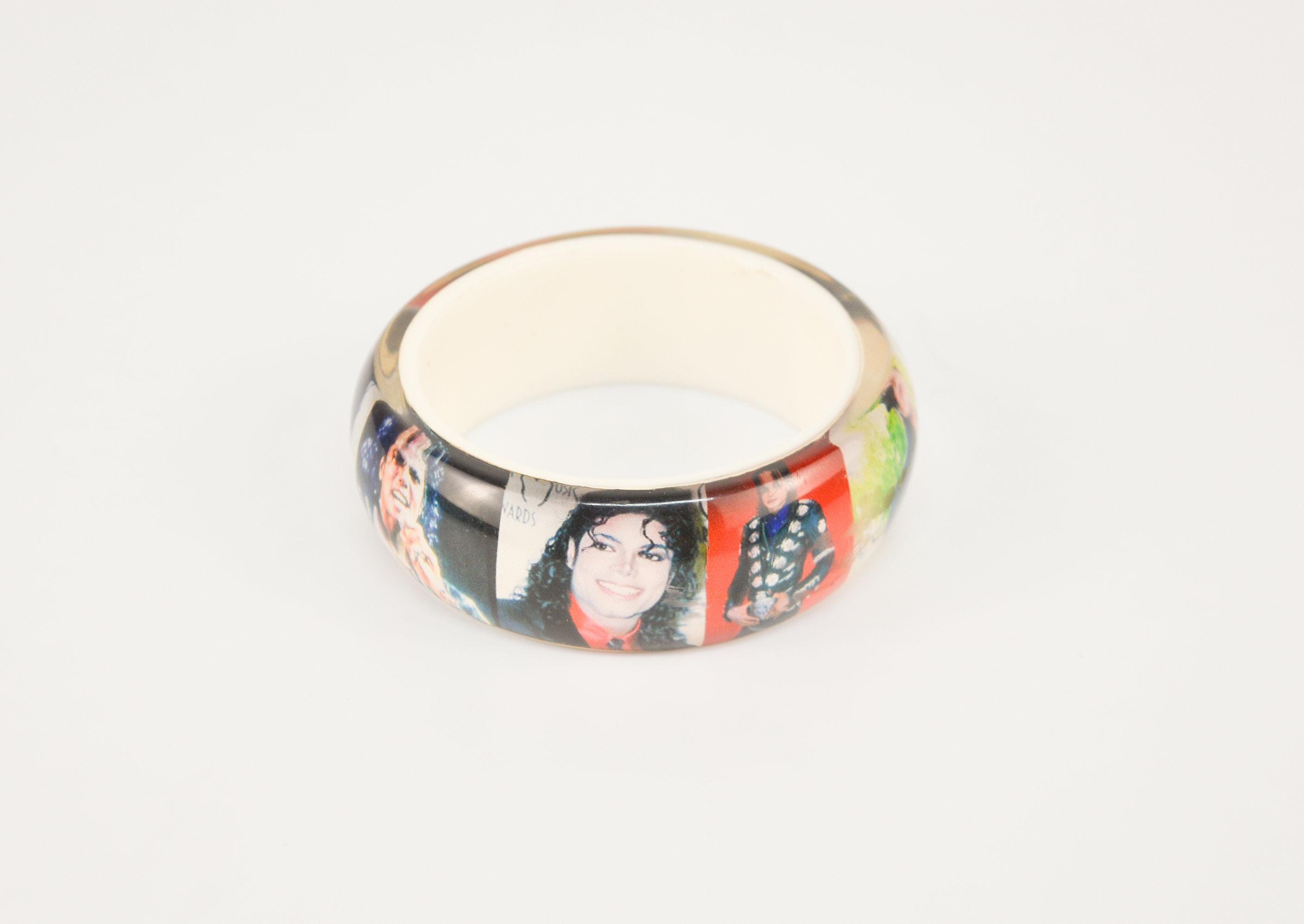 Bracelet jonc photo Michael Jackson vintage Accessoire en