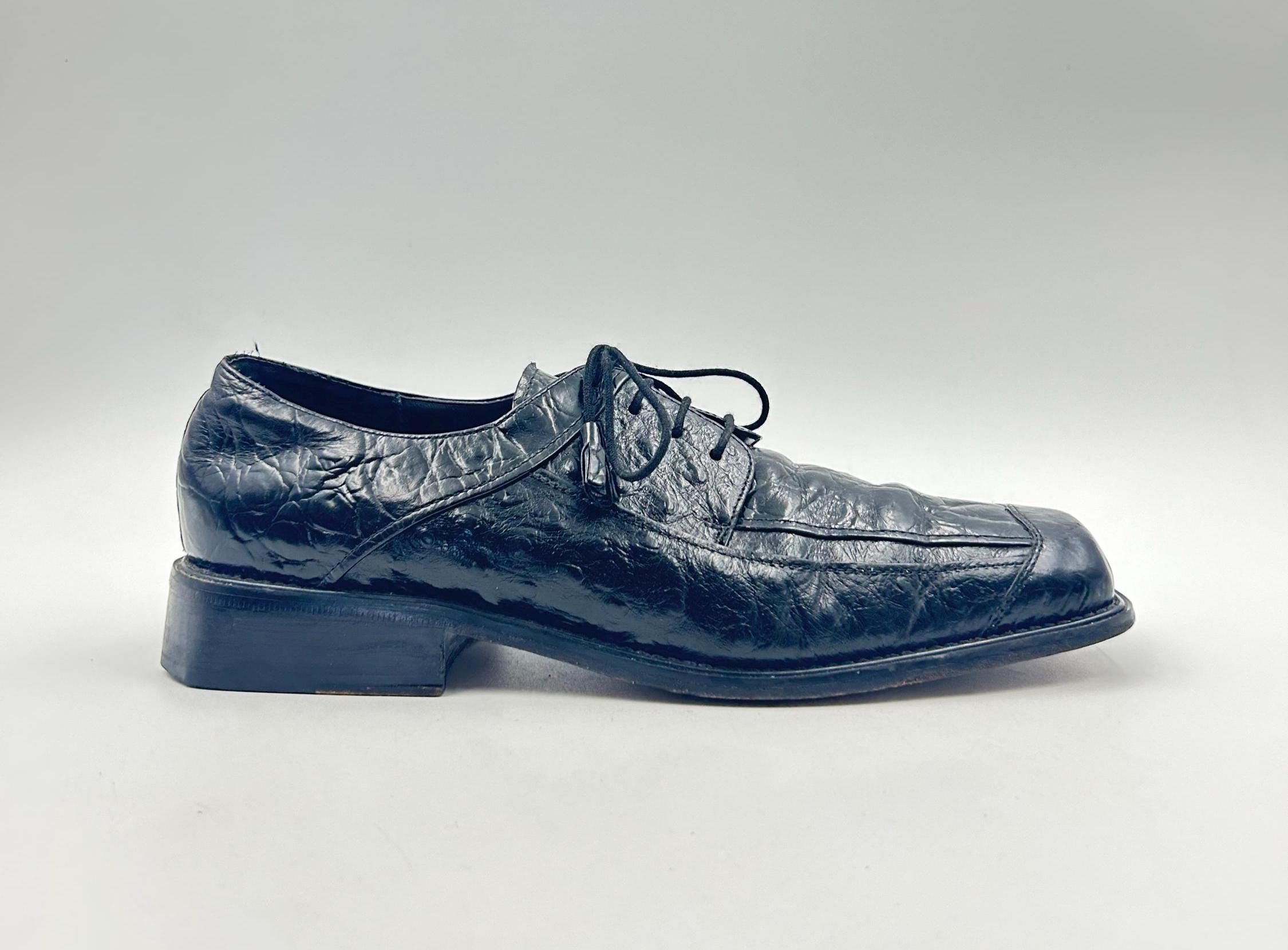 Giorgio Brutini faux ostrich heeled dress shoe Military suede loafers: earth colors, refined and perfectly  main image 4
