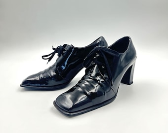 Sleek Tuxedo Patent Loafers Stacy Adams Size 13 M Sleek Tuxedo Patent Loafers Stacy Adams Size 13 M - Etsy main image 4