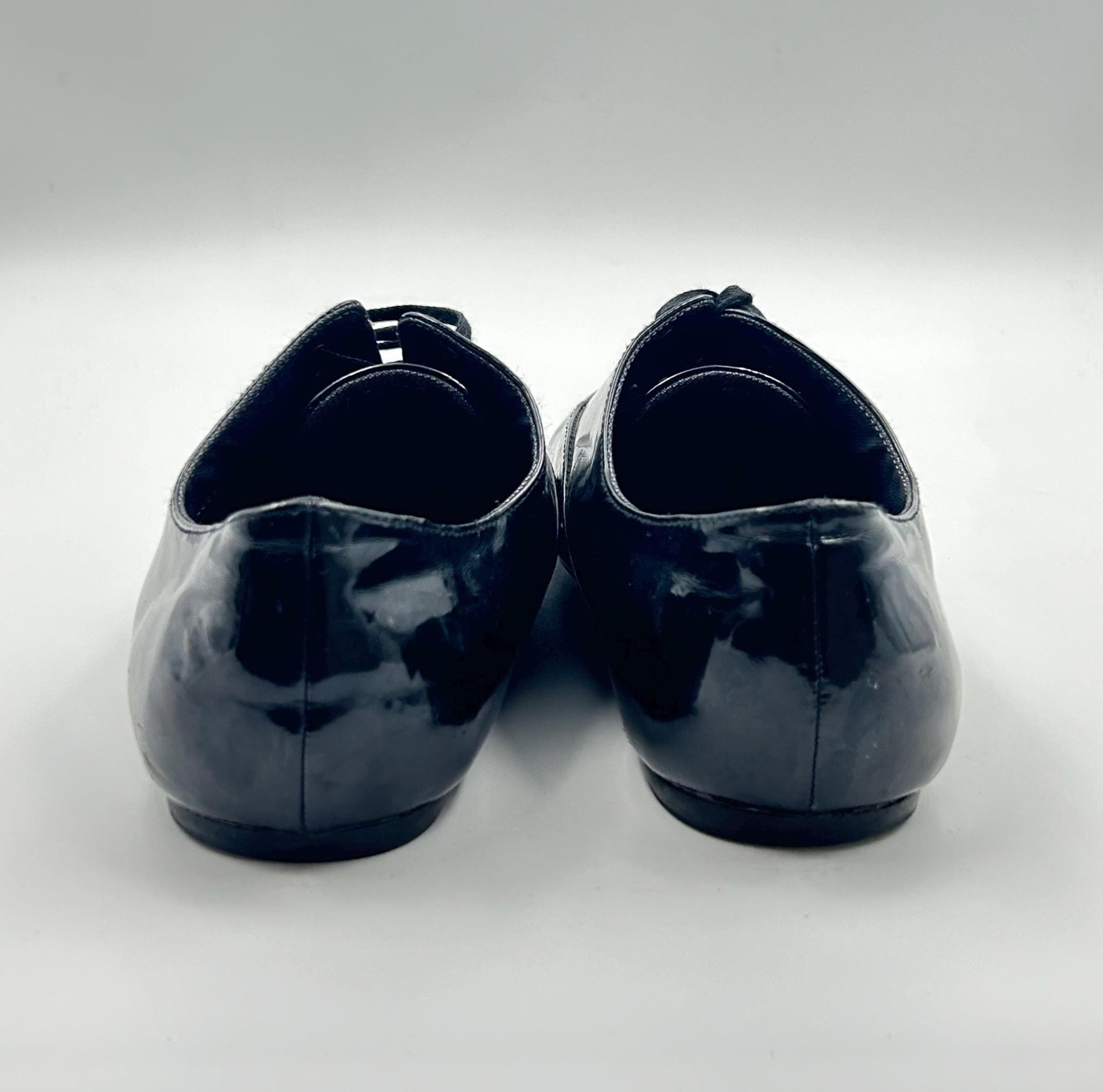 Zara Black Patent Leather Oxford Shoes - Men's EU42 / US9 - Etsy