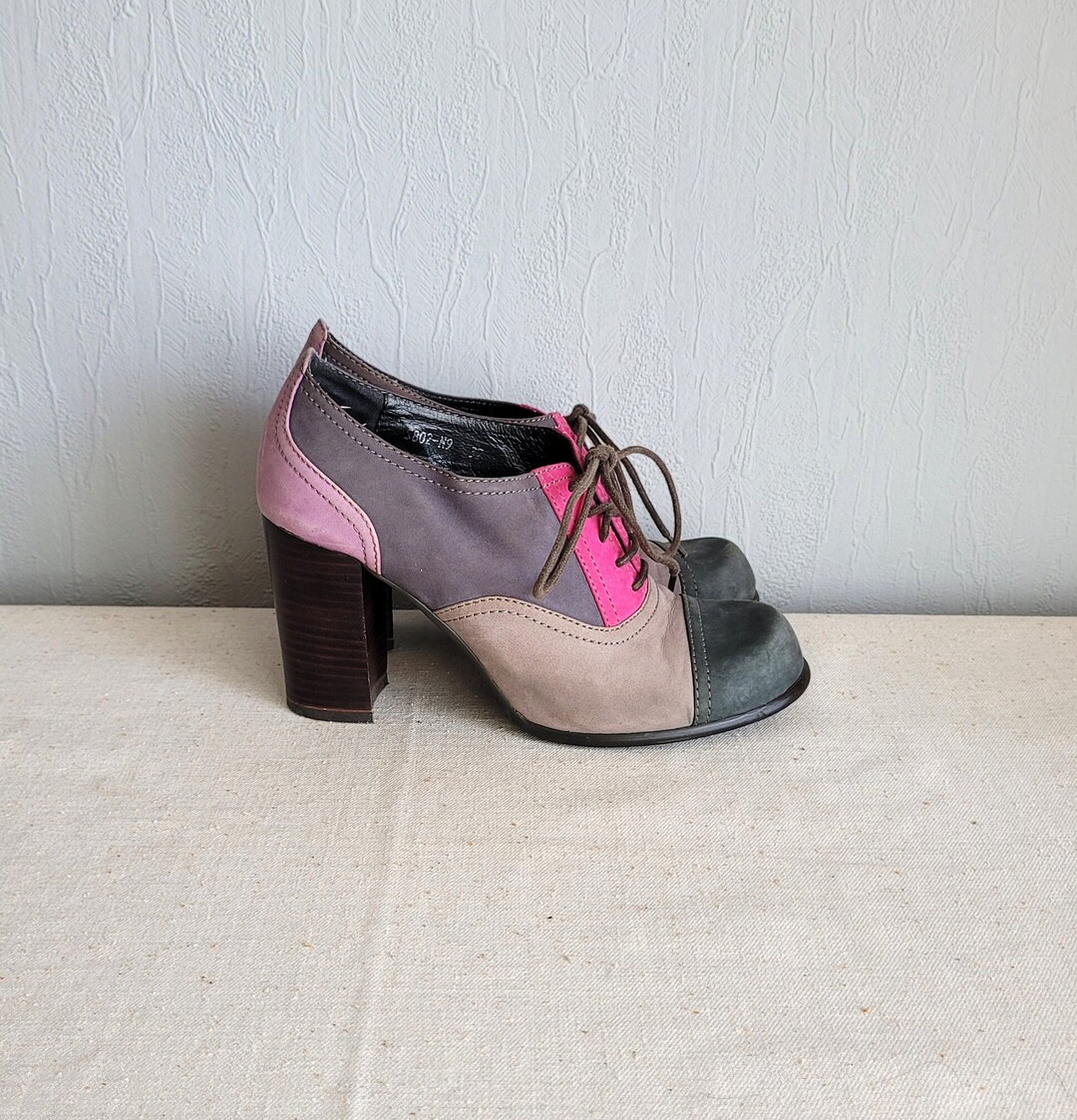 faux suede lace up heels