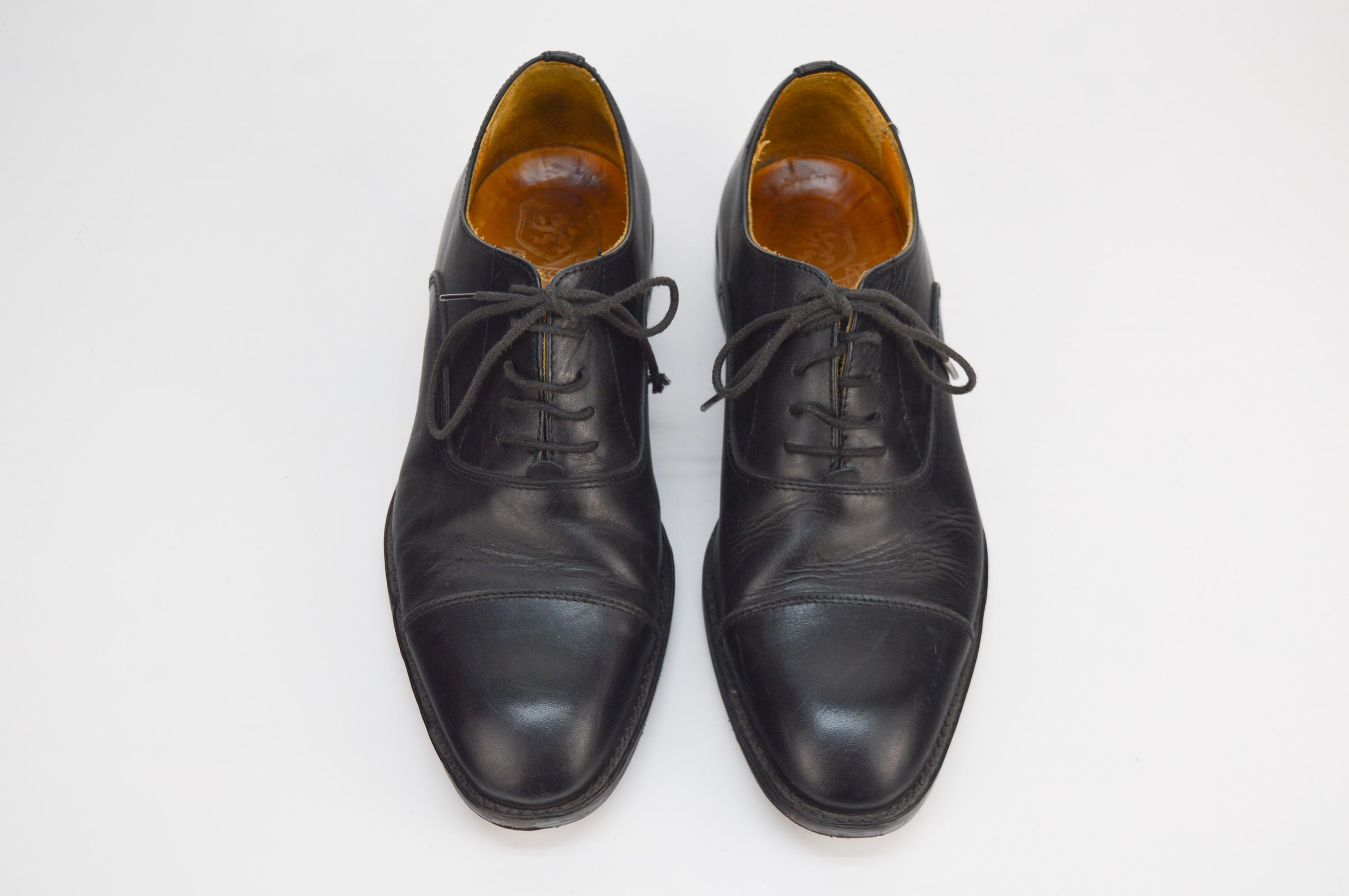 Vintage All Leather Oxford Shoes in Black for Women | Size Vintage All Leather Oxford Shoes in Black for Women | Size