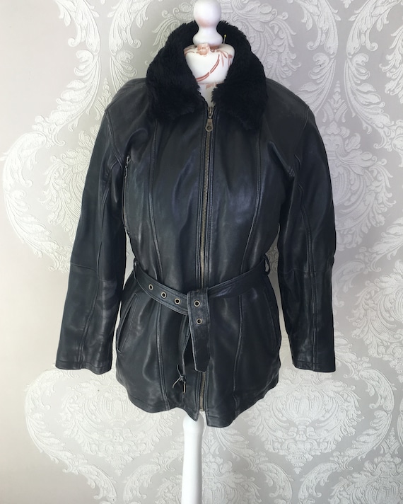 Ameri ROUND SHORT FAKE LEATHER JACKET Vintage Leather Spirit