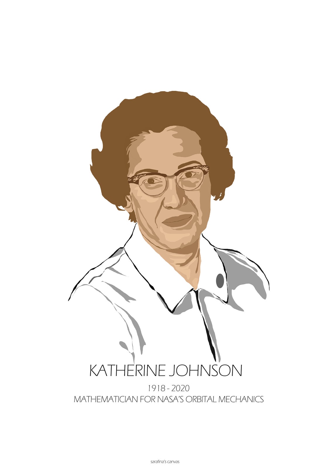 Katherine Johnson Poster. Download and Print Yours Today - Etsy Denmark