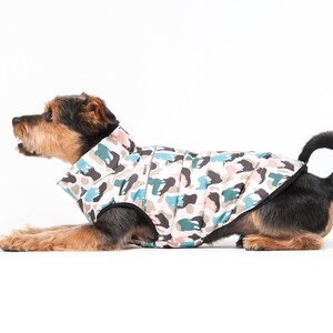 Dog wear, warm jacket for dog, warm jacket for terrier, camouflage for dog, clothes for dog, jacket for dog, dog clothes, gift