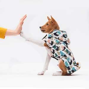 Etsy Design Awards Finalisten - Regenjacke für Hunde - Haustierkleidung - Hundebekleidung - Hundebekleidung - Welpe - Geschenk