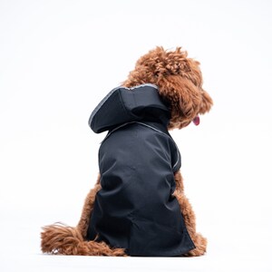 Raincoat for dog Clothing for dog Dog Wear Dog Jacket Pet Clothing Any Breed Gift Black