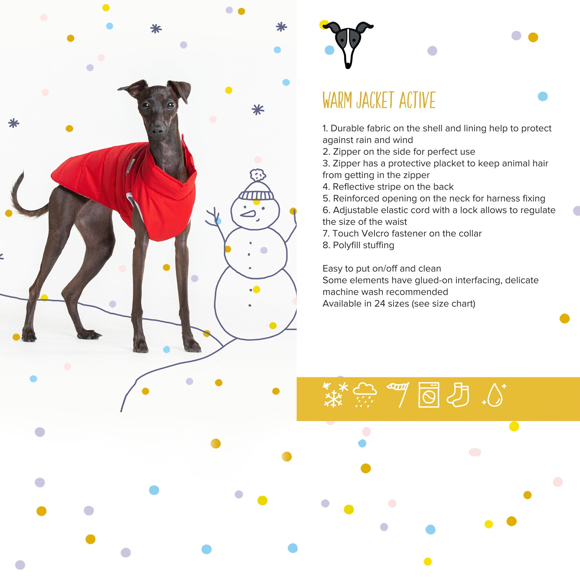 Warm Jacket for Dog Animalistic Warm Jacket Jacket for Dog Etsy