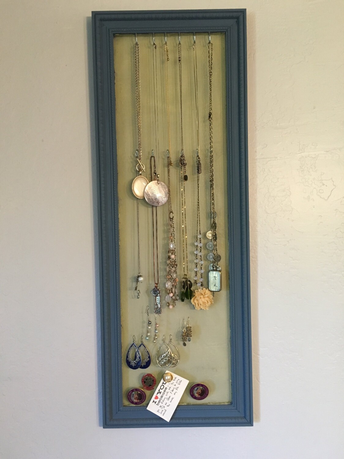 Jewelry Organizer with Screen Backing Etsy