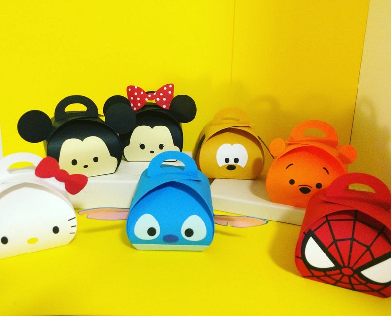 Rainbow theme party decoration favor boxes Customization available .. Small size
