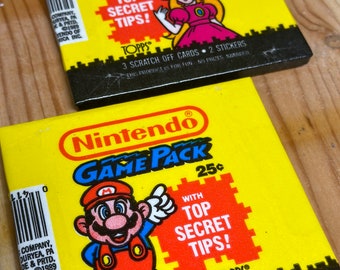 1989 NINTENDO Topps GAME PACKS Cards (28) - Scratch Offs +