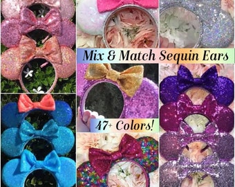 Mix & Match Sequin Mouse Ears (50+ Colors)