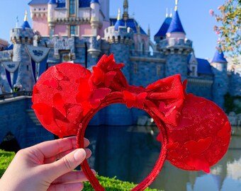 Red Butterfly Mouse Ears
