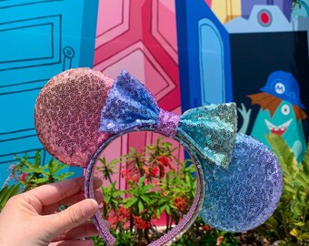 Pastel Rainbow Sequin Mouse Ears