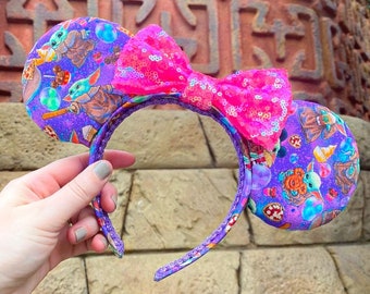 Purple Snacky Baby Yoda Mouse Ears