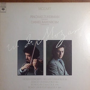 Pinchas Zukerman, Daniel Barenboim - Mozart M-33206 Vinyl Record LP