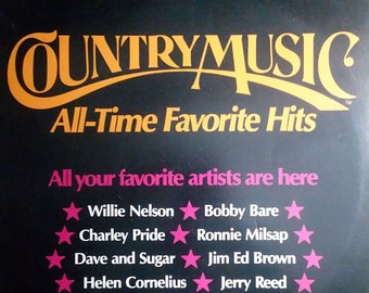 Various Artists - Country Music All-Time Favorite Hits DPL1-0445 Vinyl Record LP 1980