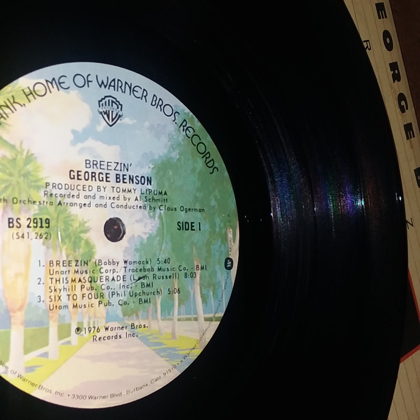 George Benson - Breezin' BS-2919 Vinyl Record LP 1976 - Etsy
