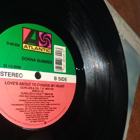 Donna Summers - Love's About to Change My Heart 0-86309 Vinyl