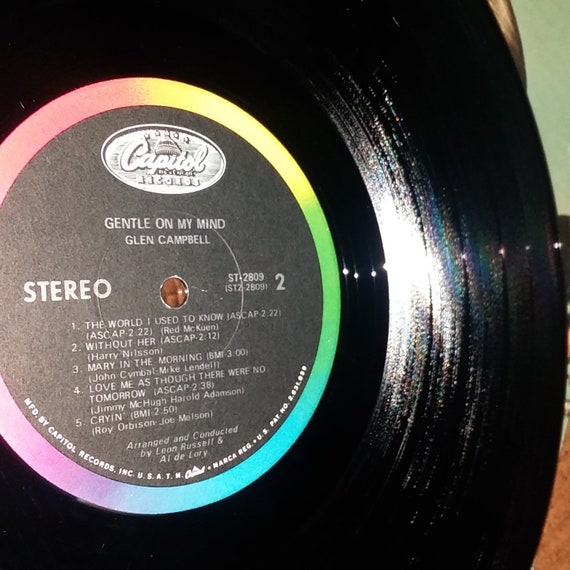 Glen Campbell - Gentle on My Mind ST-2809 Vinyl Record LP 1967 - Etsy