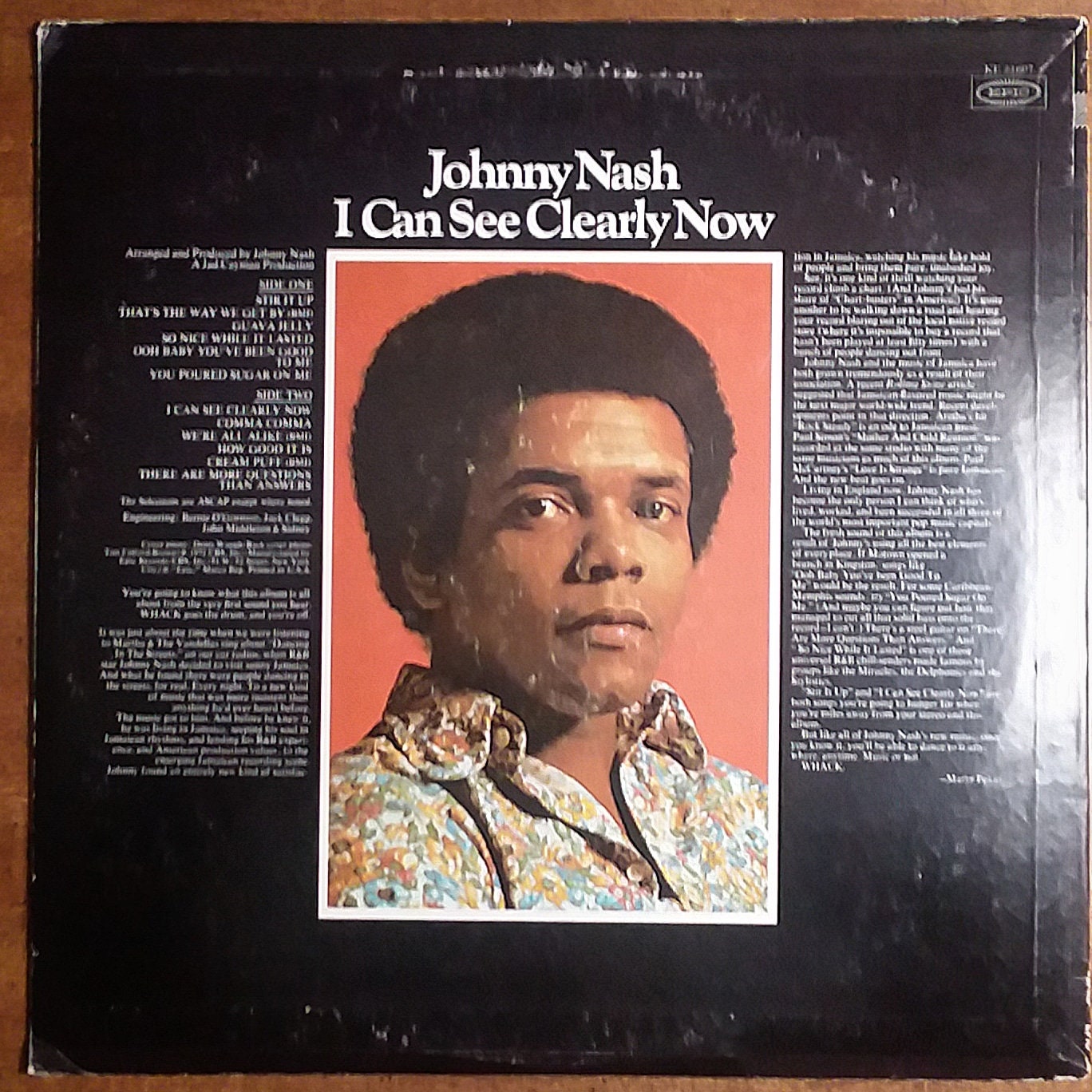 Johnny Nash I Can See Clearly Now BL-31607 Vinyl Record LP - Etsy