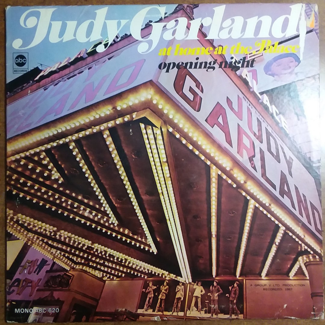 Judy Garland - at Home at the Palace Opening Night ABC-620 Vinyl Record LP  1967 - Etsy, image size:1080x1080